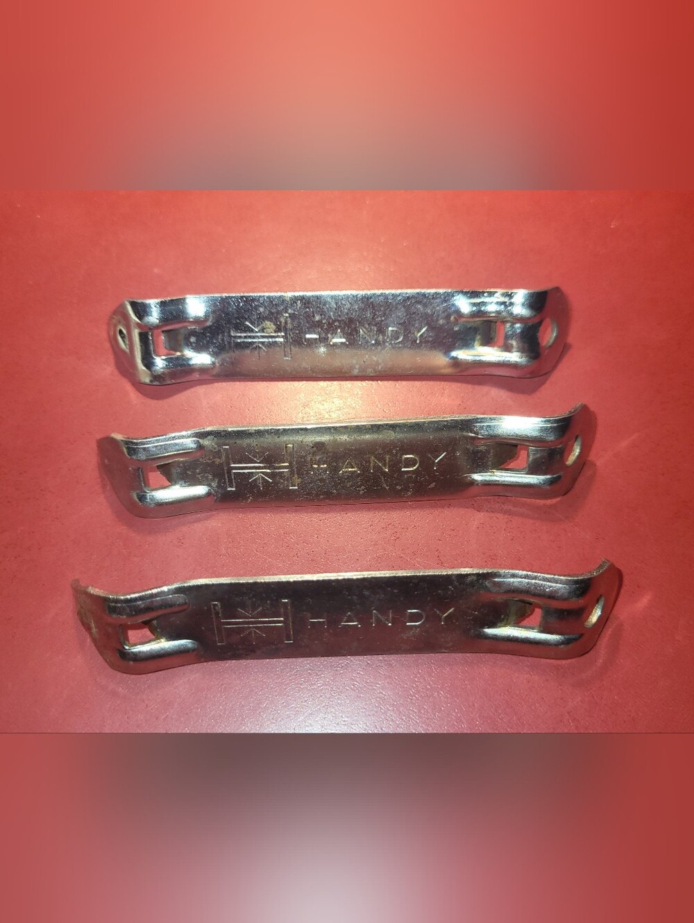 Handy Button Co NYC Vintage Bottle Opener New York City USA Church Key Lot Of 3